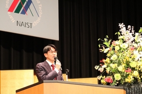 A congratulatory messages by Mr. YAMASHITA, the Governor of Nara Prefecture