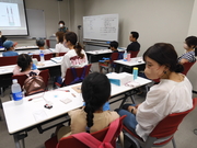 電池実験の説明の様子