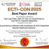 コンピューティング・アーキテクチャ研究室のPHAM Hoai Luan助教らが、国際会議 ECTI-CON 2025 において Best Paper Award を受賞