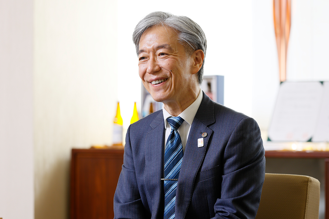 画像:塩﨑学長
